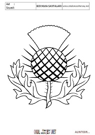 iskoçya boyama sayfaları